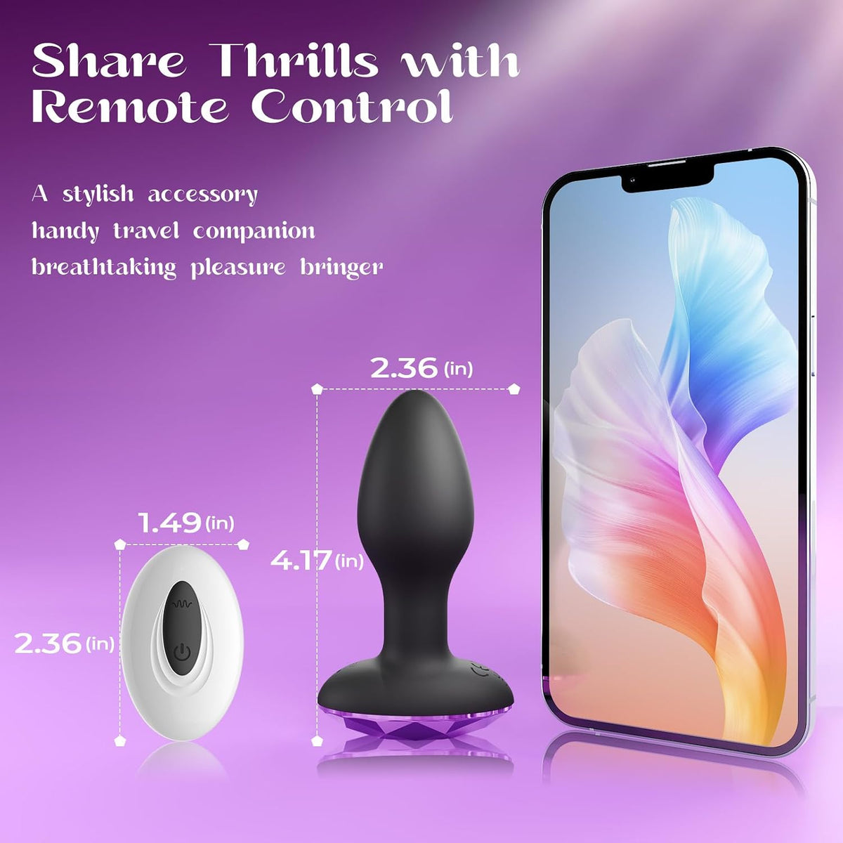 Vibrador Anal Juguetes Sexuales para Adultos con 10 Modos de Rotaci...