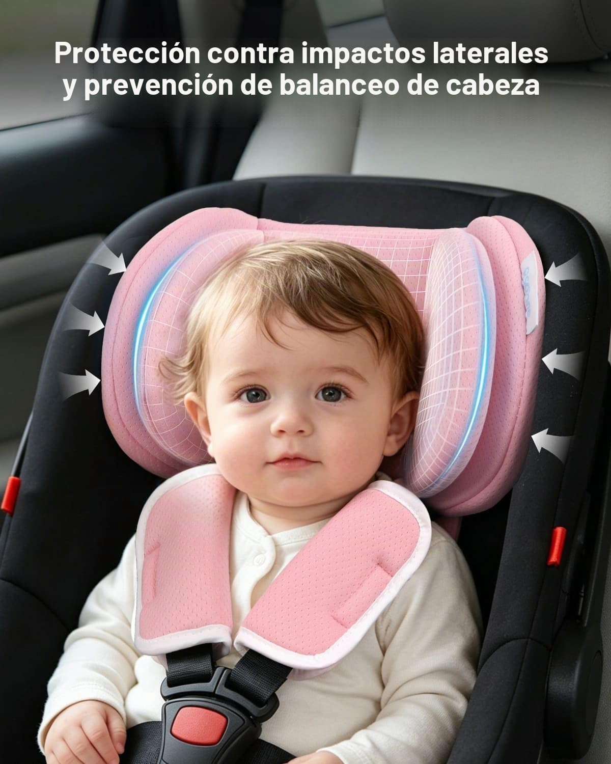 RsoTone Almohada de apoyo para la cabeza del asiento de automóvil i...