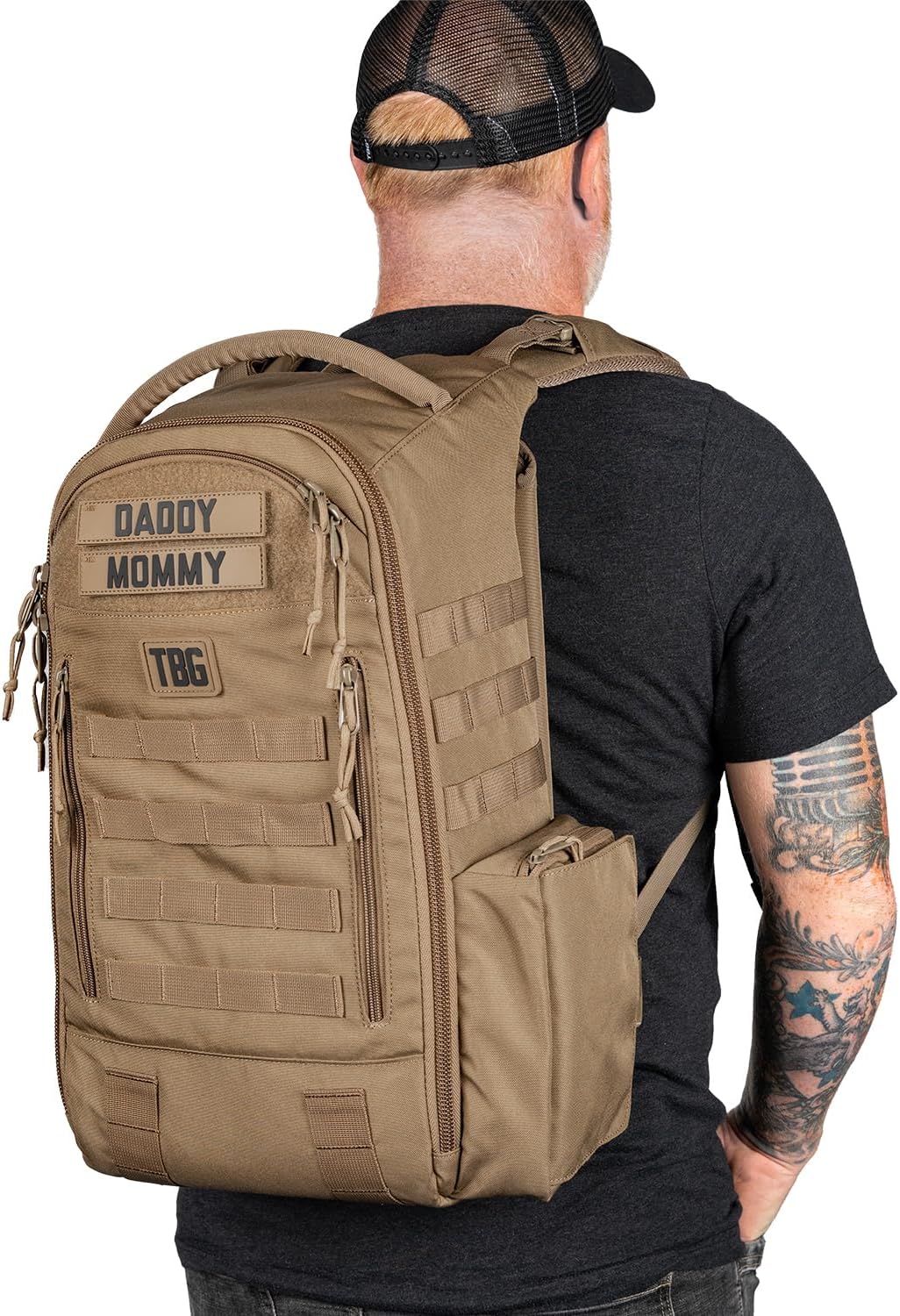 Tactical Baby Gear Daypack Mochila Táctica de Pañales para Papás -...