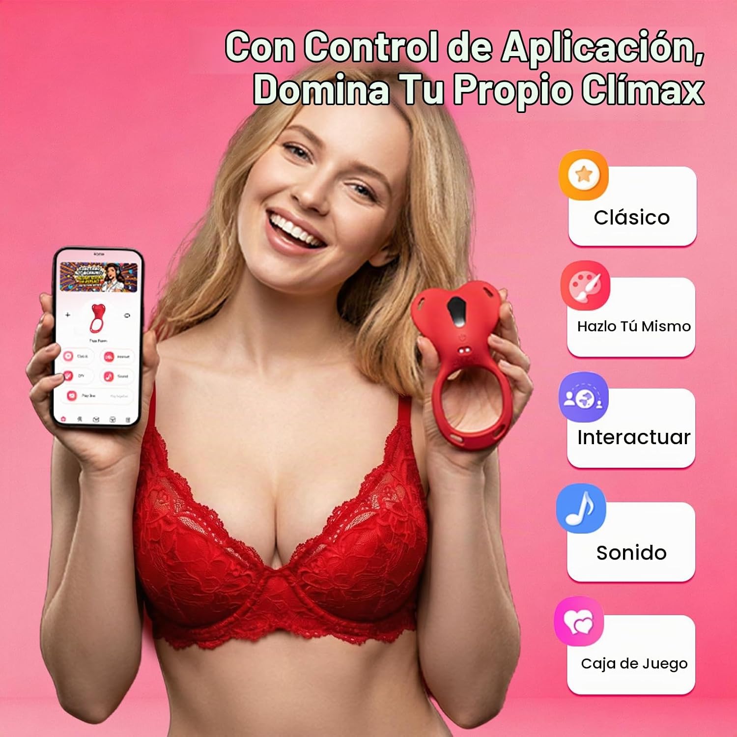 Vibrador usable teledirigido de la aplicación de las mujeres de las...