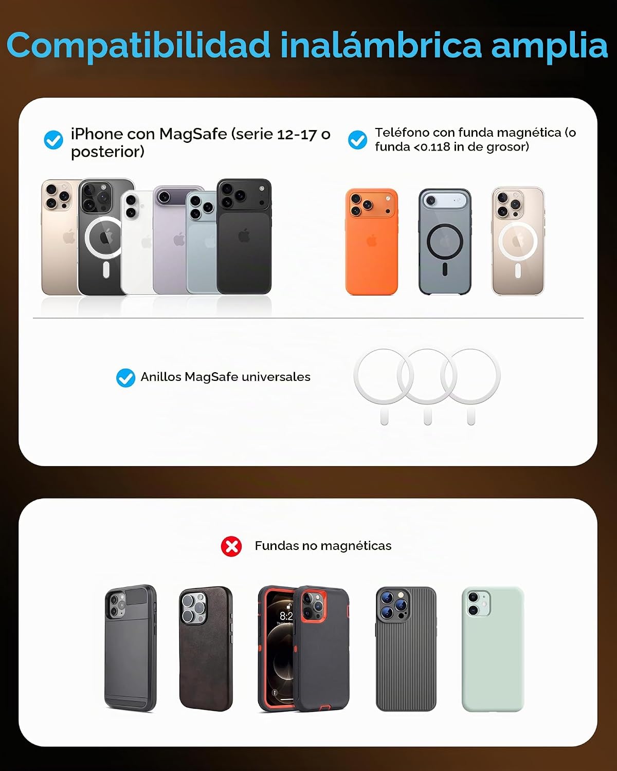 MOMAX Banco de energía magnético de 5000 mAh, ultra delgado de 0.3...