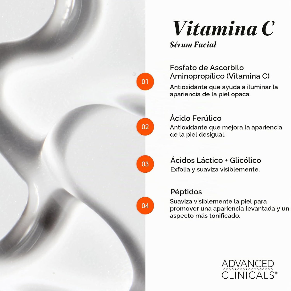 Advanced Clinicals Suero Iluminador de Vitamina C para el Rostro co...