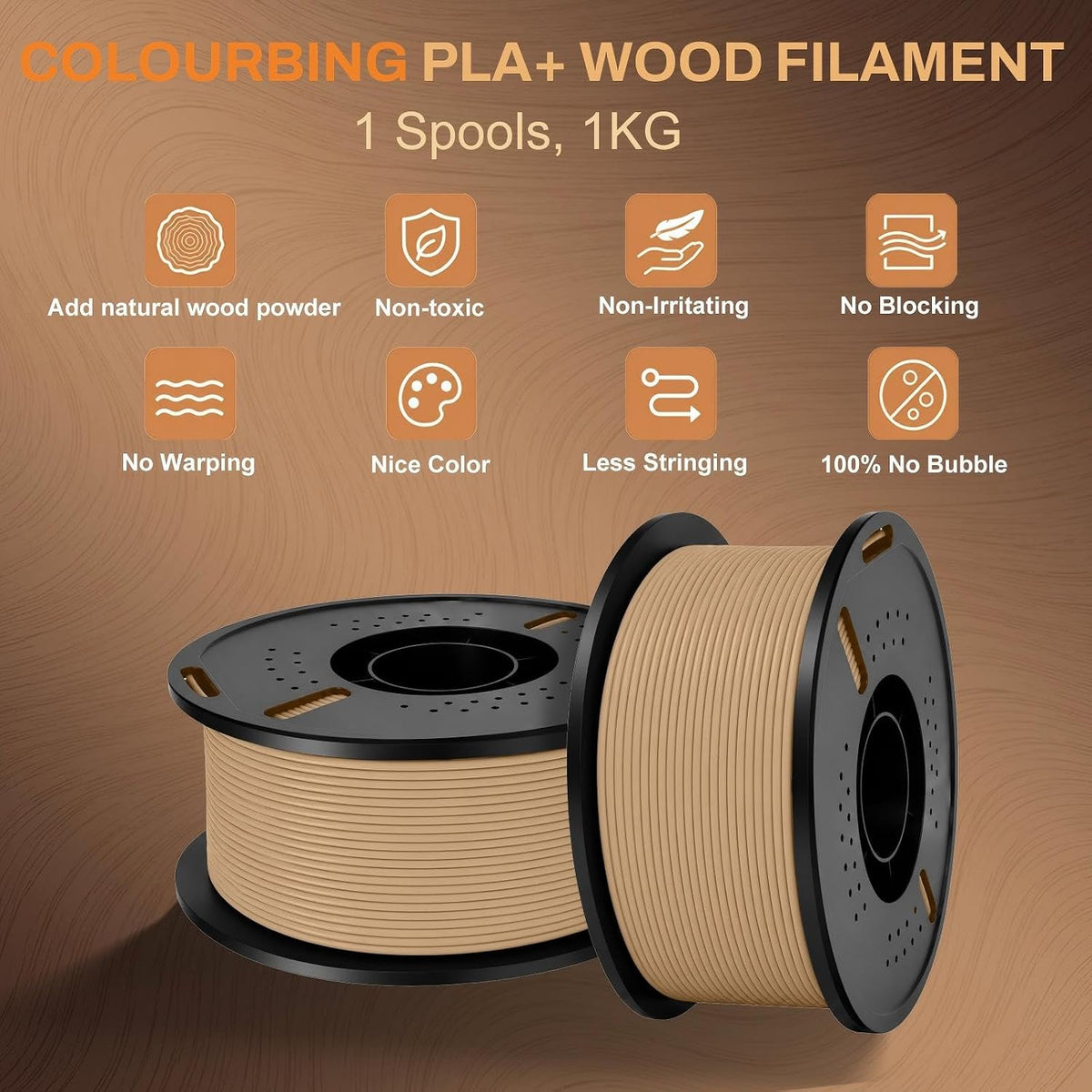 Colourbing - Filamento de impresión 3D PLA-SINGLE35