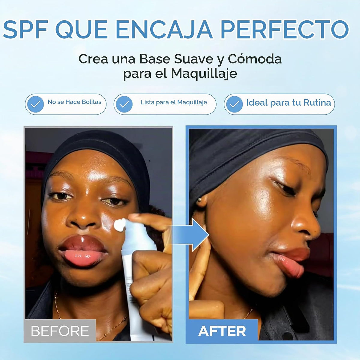 SKIN1004 Hyalu-Cica - Suero solar Water-Fit - Protector solar facia...