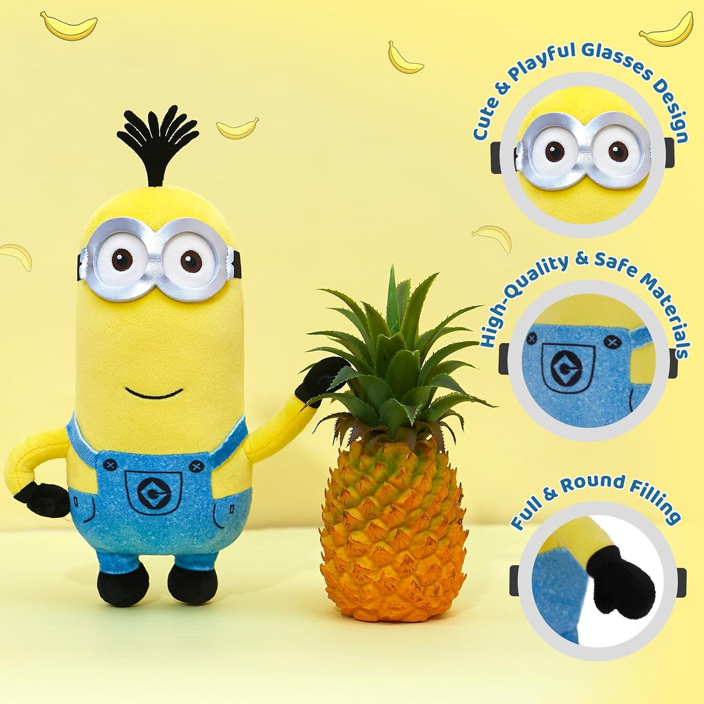 MINISO Animales de Peluche de Minions de 10" Juguetes de Peluch...