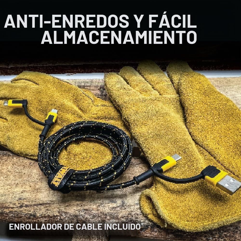 DEWALT Paquete de banco de energía de 10,000 mAh y cable de carga 4...