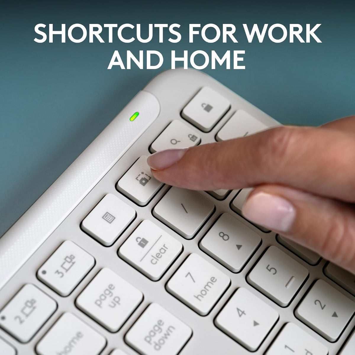 Logitech Teclado inalámbrico Signature Slim K950 con escritura sile...