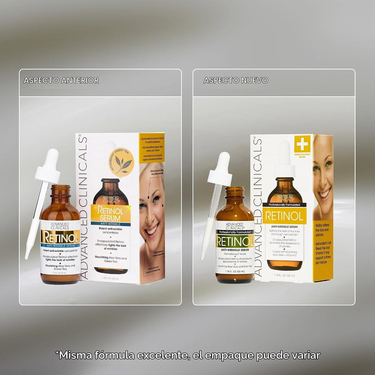 Advanced Clinicals - Suero de retinol para cara | Suero antienvejec...