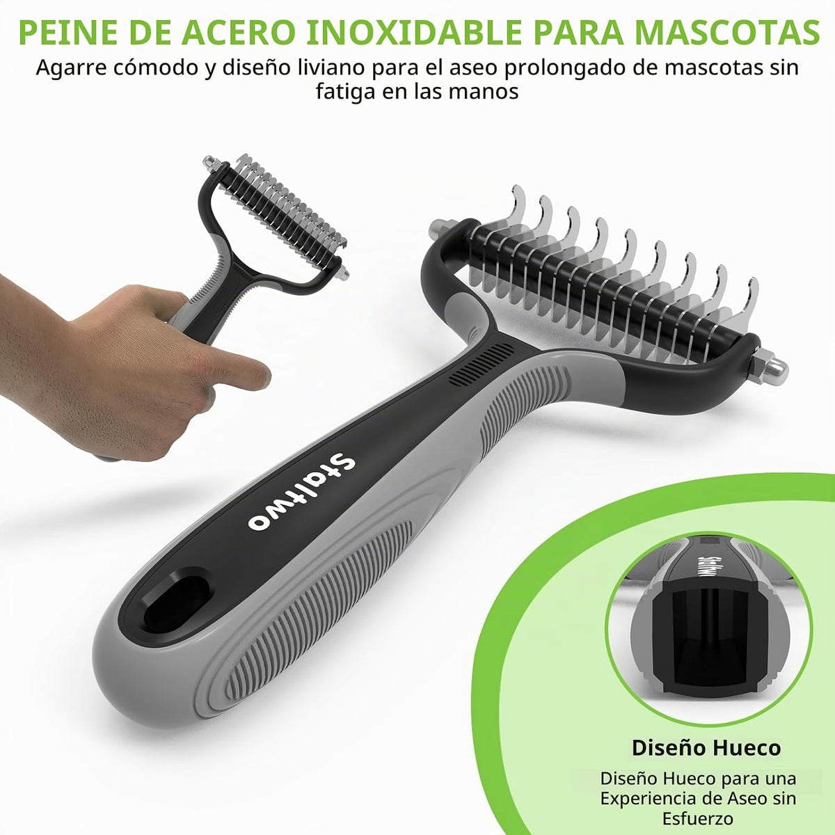 Staltwo Suministros de aseo para mascotas \u2013 Rastrillo profesio...