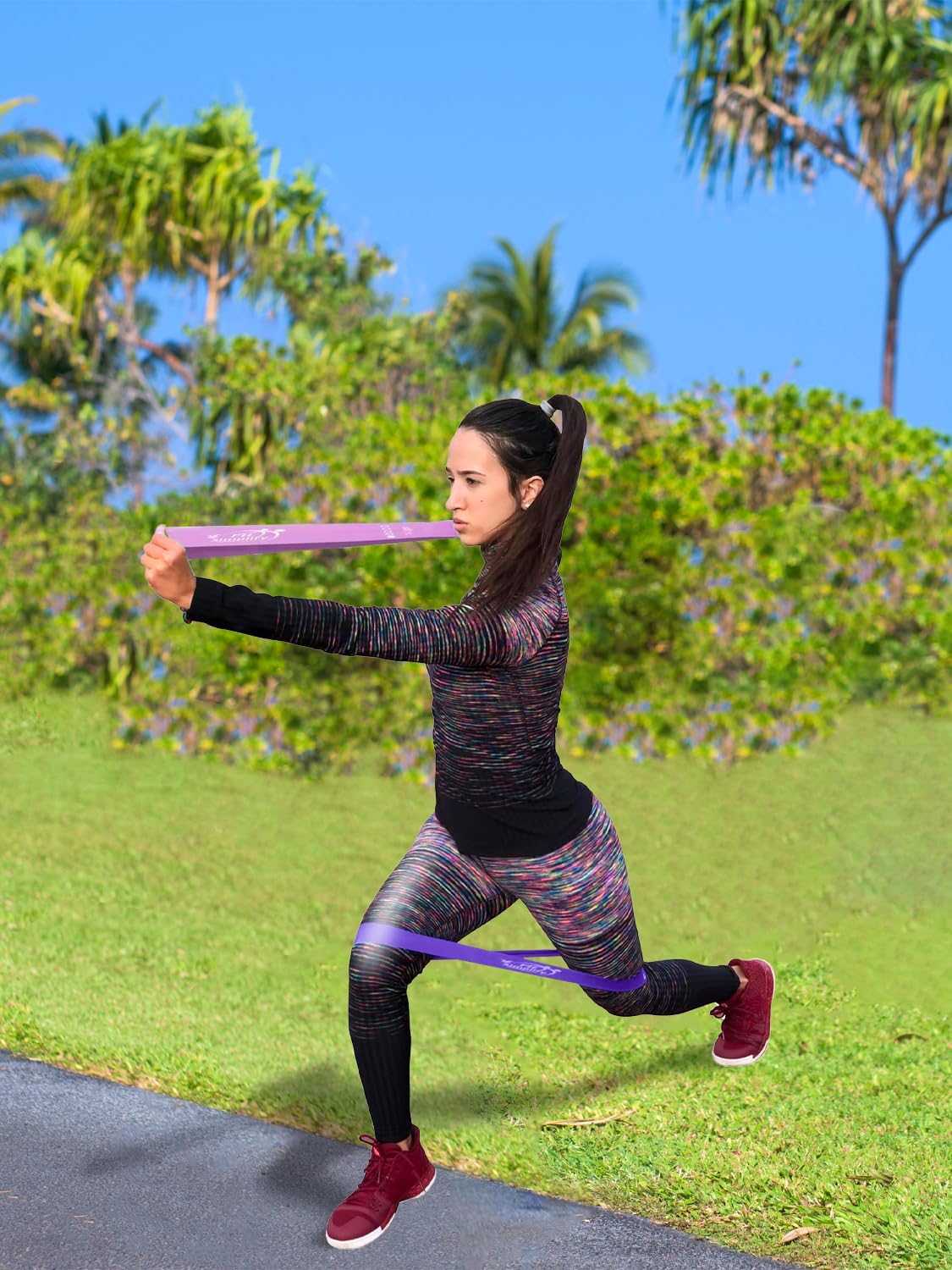 Bandas de ejercicios de bucle de resistencia de Fit Simplify con gu...