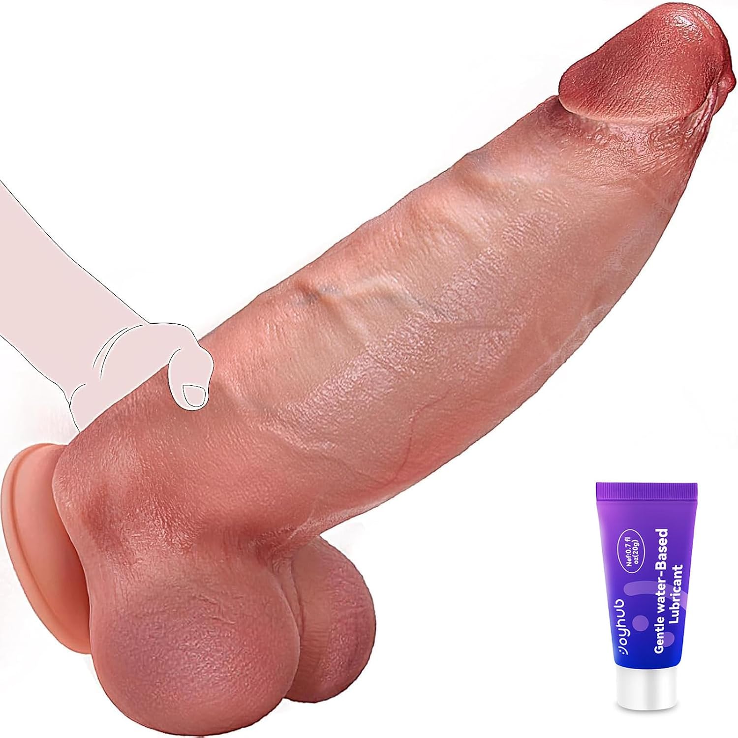 Juguetes Sexuales de 13'' Consolador Grande Enorme - Coocfa...