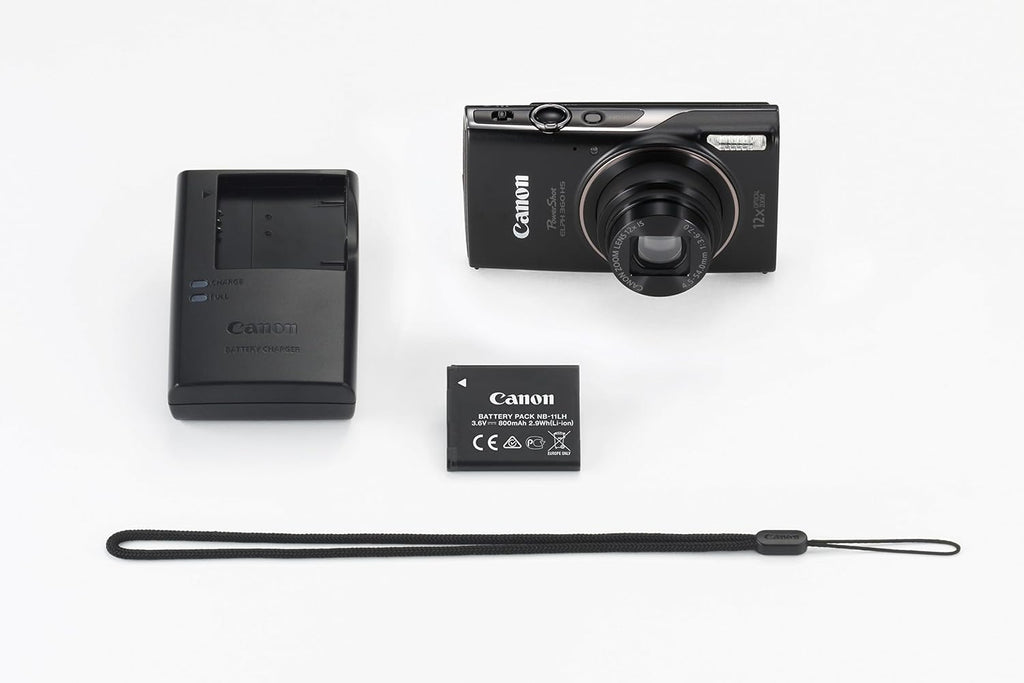 Canon PowerShot ELPH 360 Cámara digital con zoom óptico 12x y estab...
