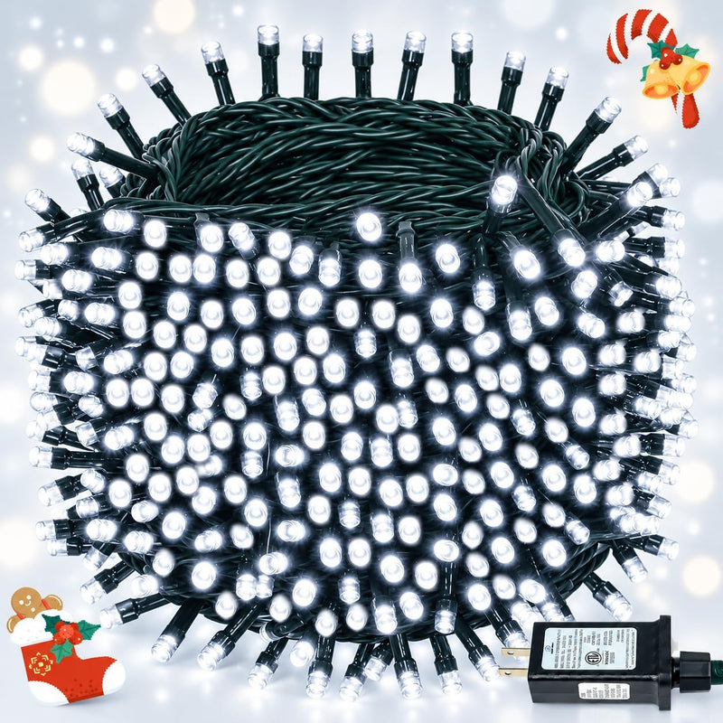 Guirnalda de luces de Navidad extralargas de 165 pies con 500 luces...