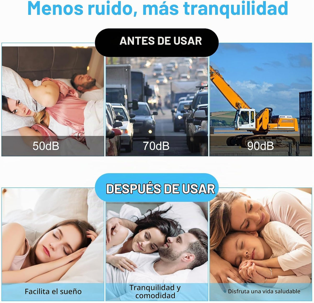 40 tapones para los oídos de silicona, tapones para los oídos de si...