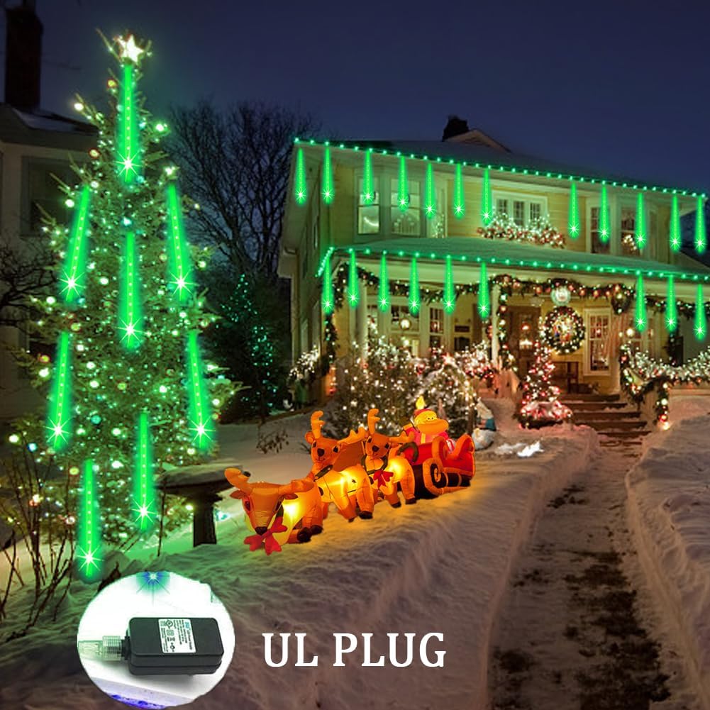 Weepong Luces de Halloween para exteriores, luces de Navidad de llu...