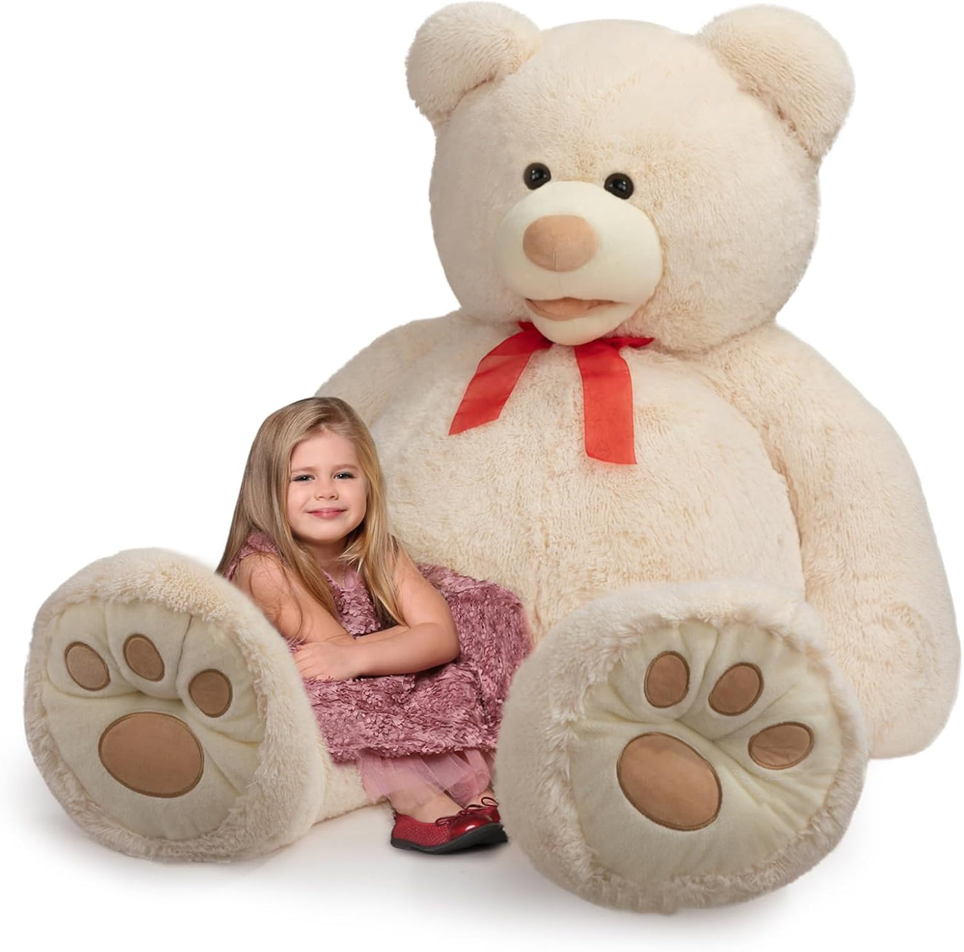HollyHOME Oso de peluche gigante de 5 pies con huellas grandes, reg...