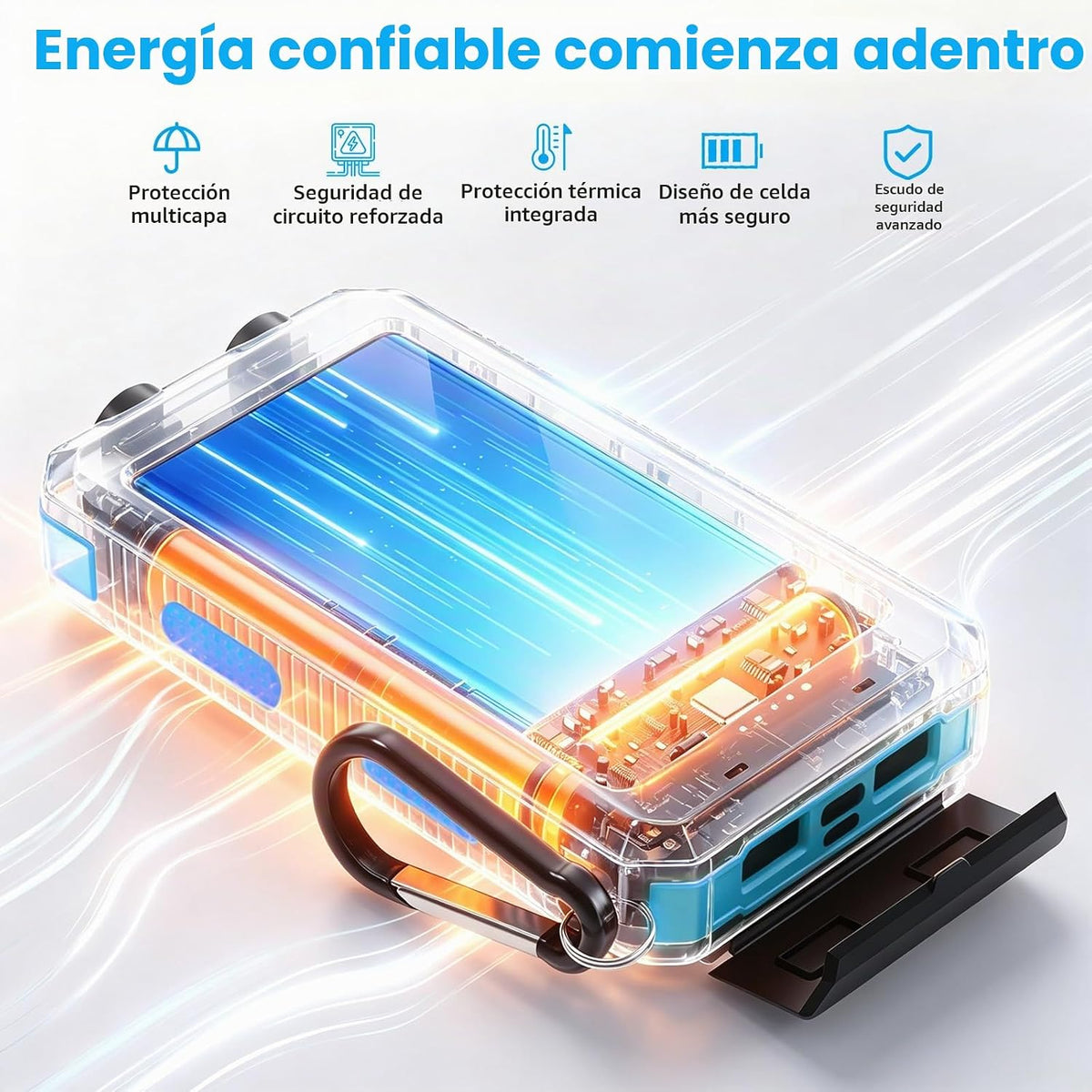 Banco de energía solar 38800mAh cargador portátil para teléfono con...