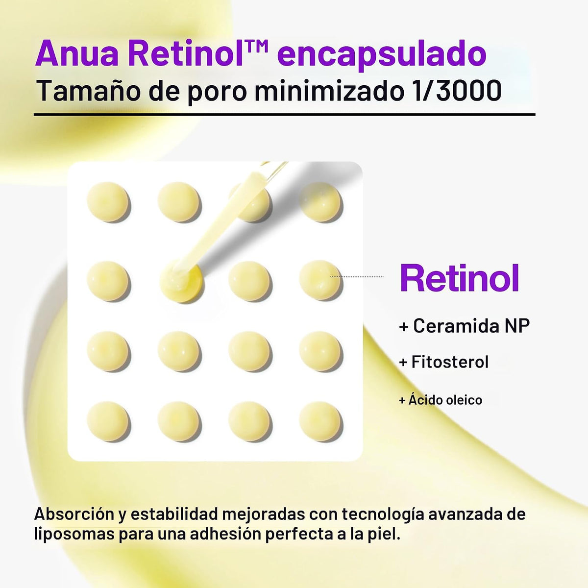 Suero Anua Retinol para una textura suave y renovada, 1.01 fl oz |...