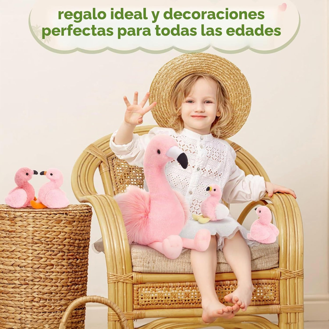 MorisMos - Animales de peluche de flamenco, mamá flamenco de 18 pul...