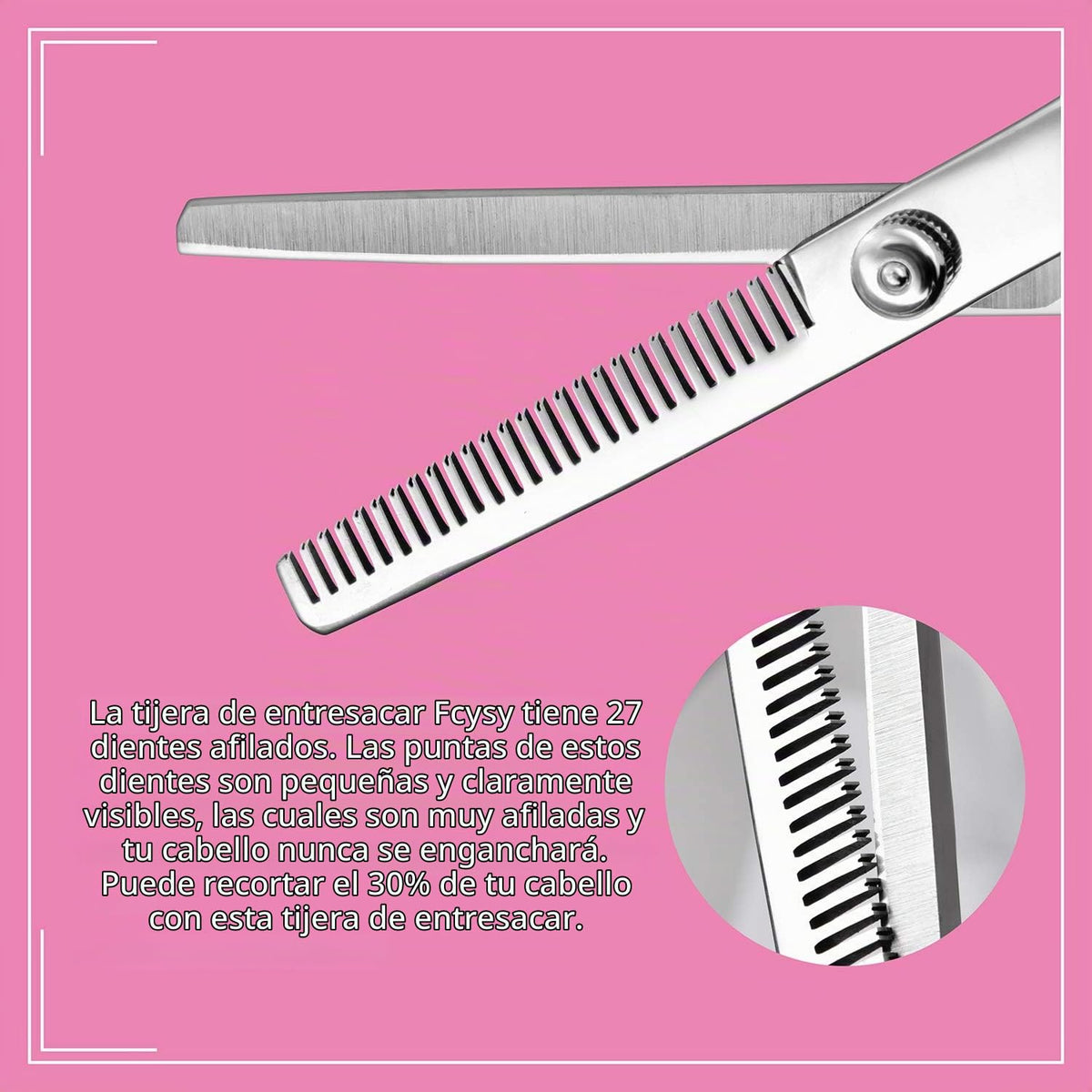 Fcysy Tijeras de corte de cabello, tijeras de peluquería profesiona...