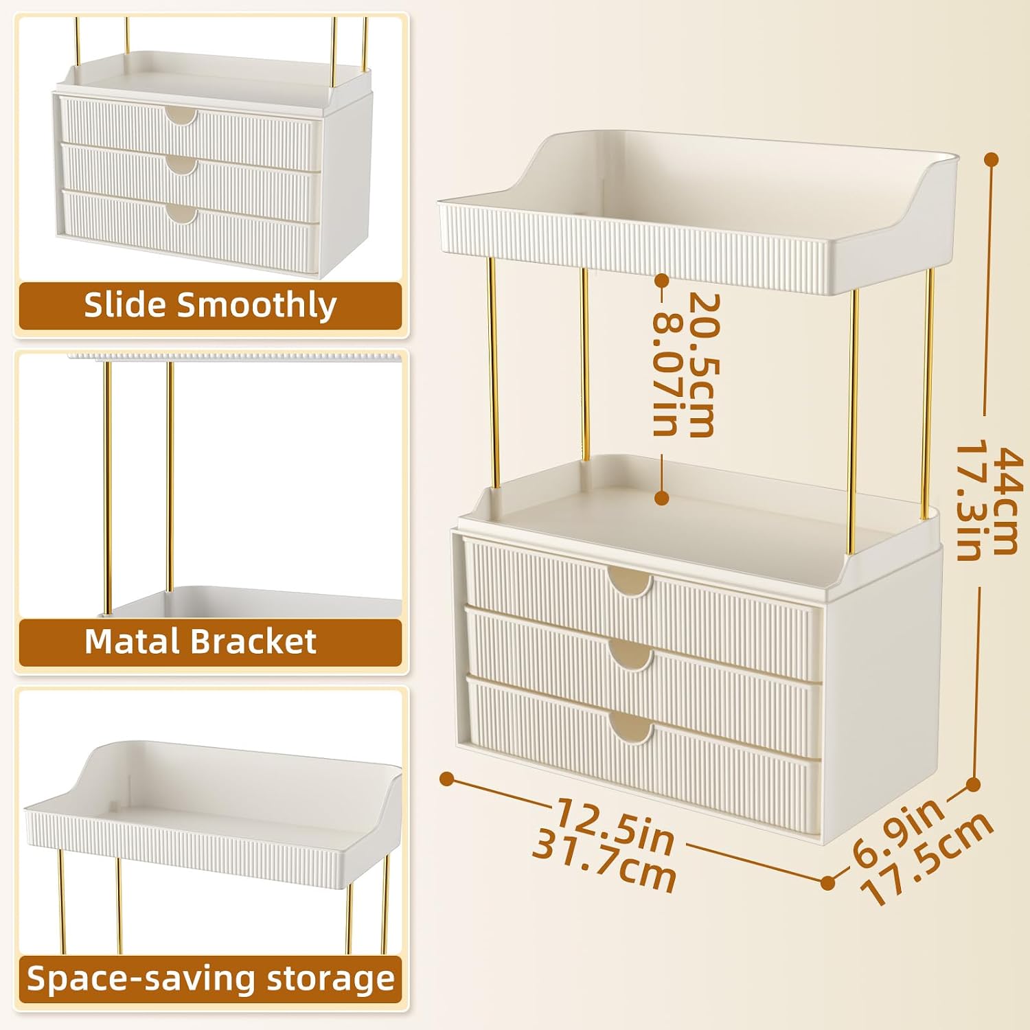 StorBin Arcylic - Organizador de maquillaje y cuidado de la piel de...
