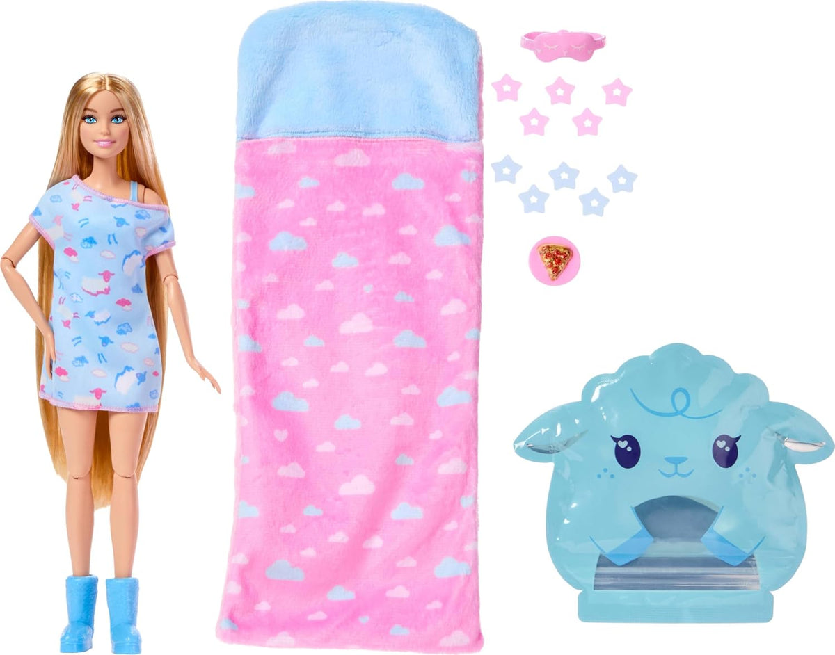 Barbie Muñeca y accesorios para fiesta de pijamas | Muñeca de moda...