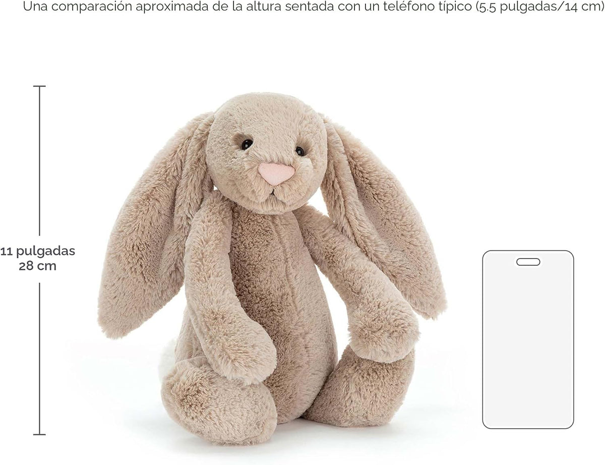 Conejo tímido de color beige de Jellycat, Beige