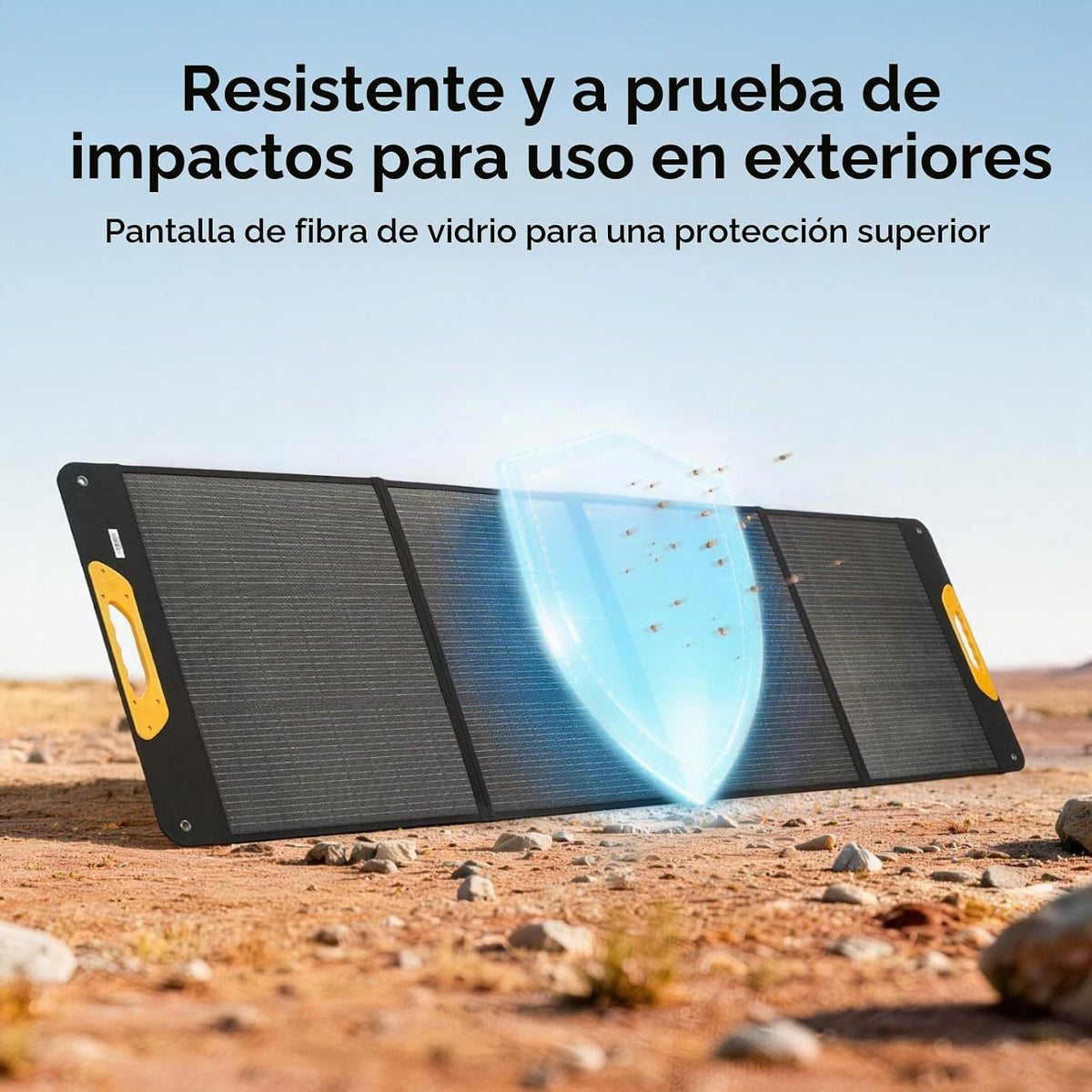 BougeRV el panel solar portátil 200W, tipo N fibra de vidrio plegab...