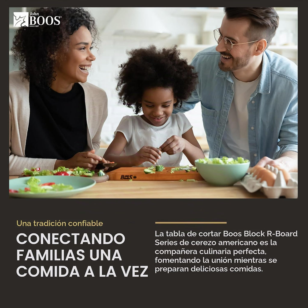 John Boos R-Board Series Tabla de cortar rectangular de madera de c...