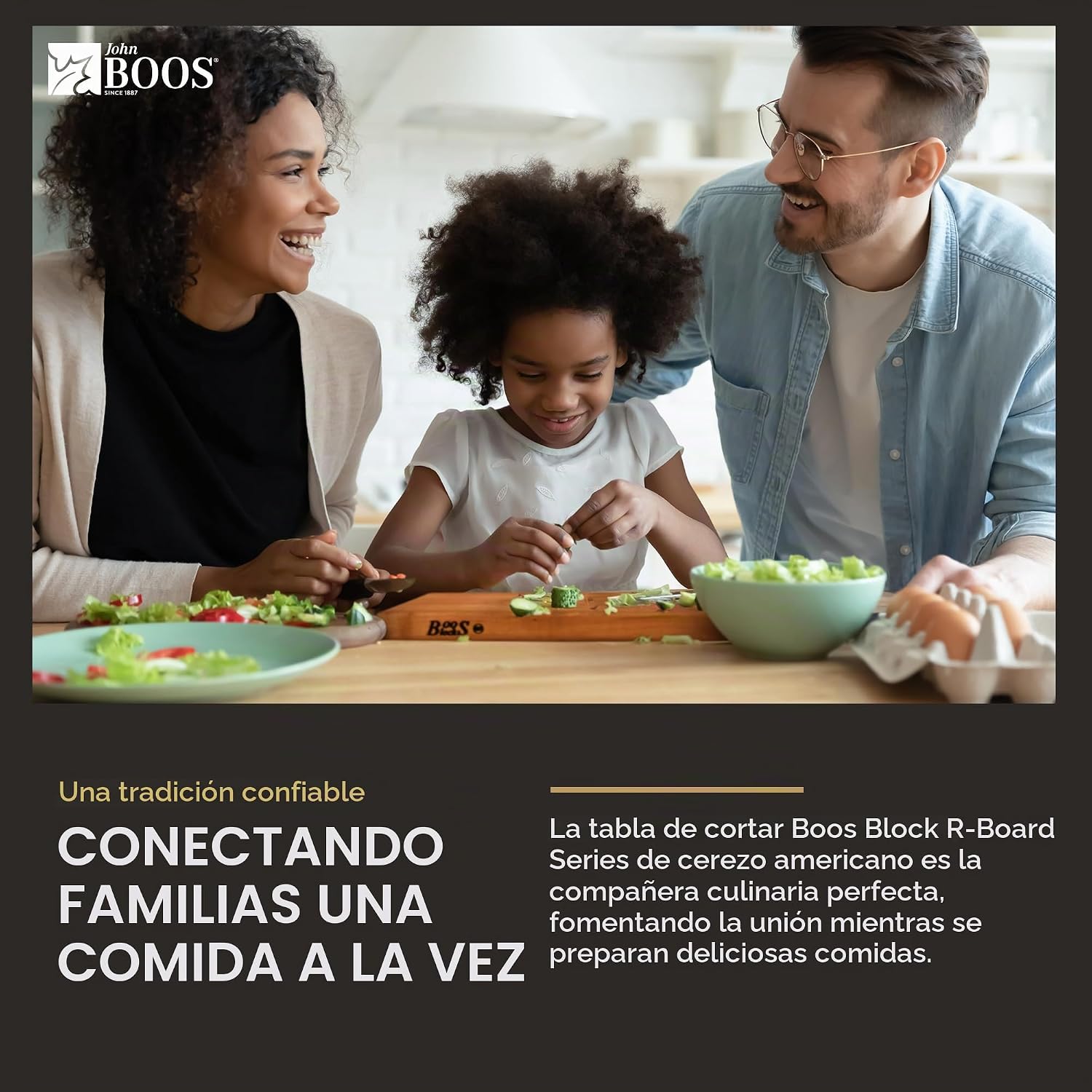 John Boos R-Board Series Tabla de cortar rectangular de madera de c...