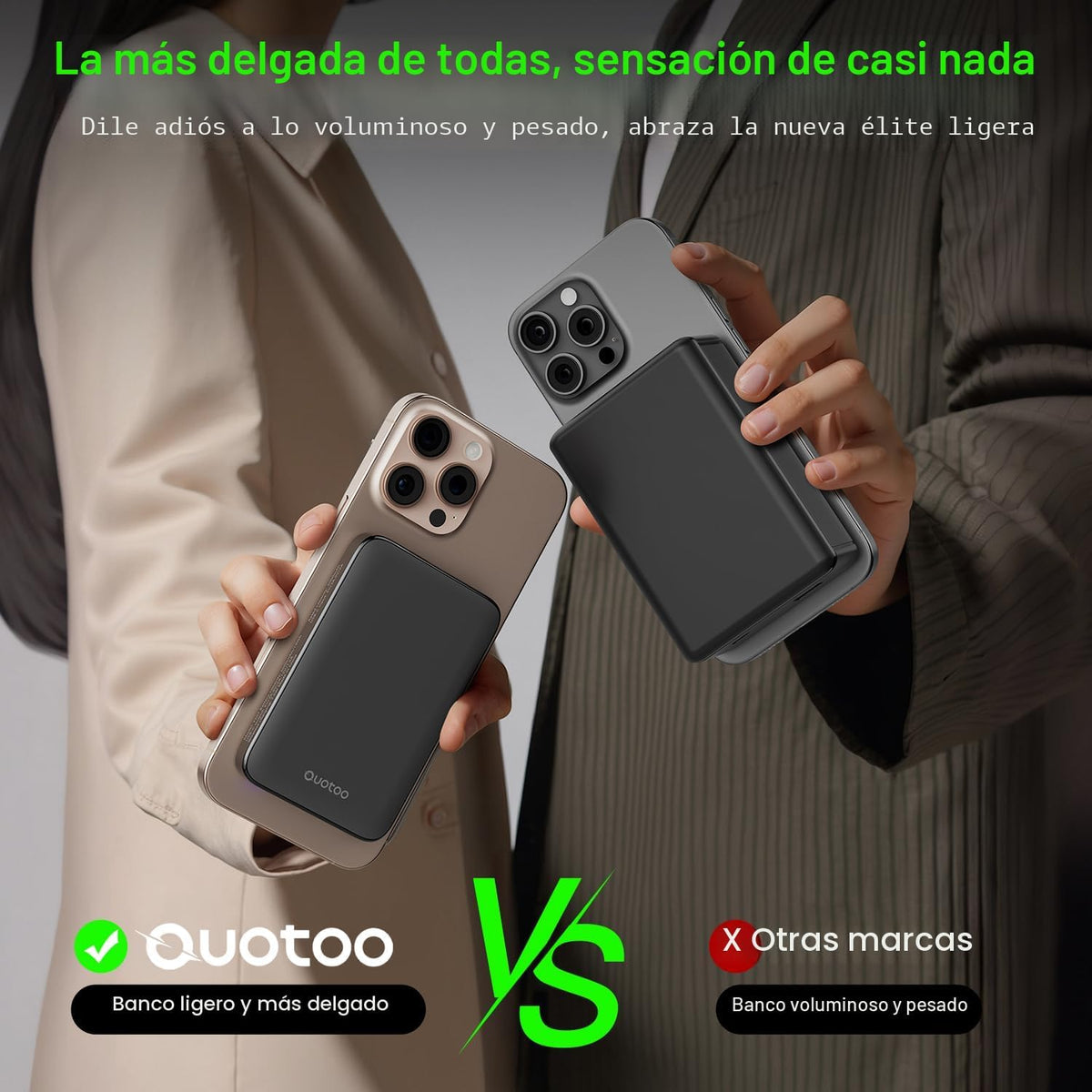 para el cargador portátil Magsafe, banco magnético delgado de la en...