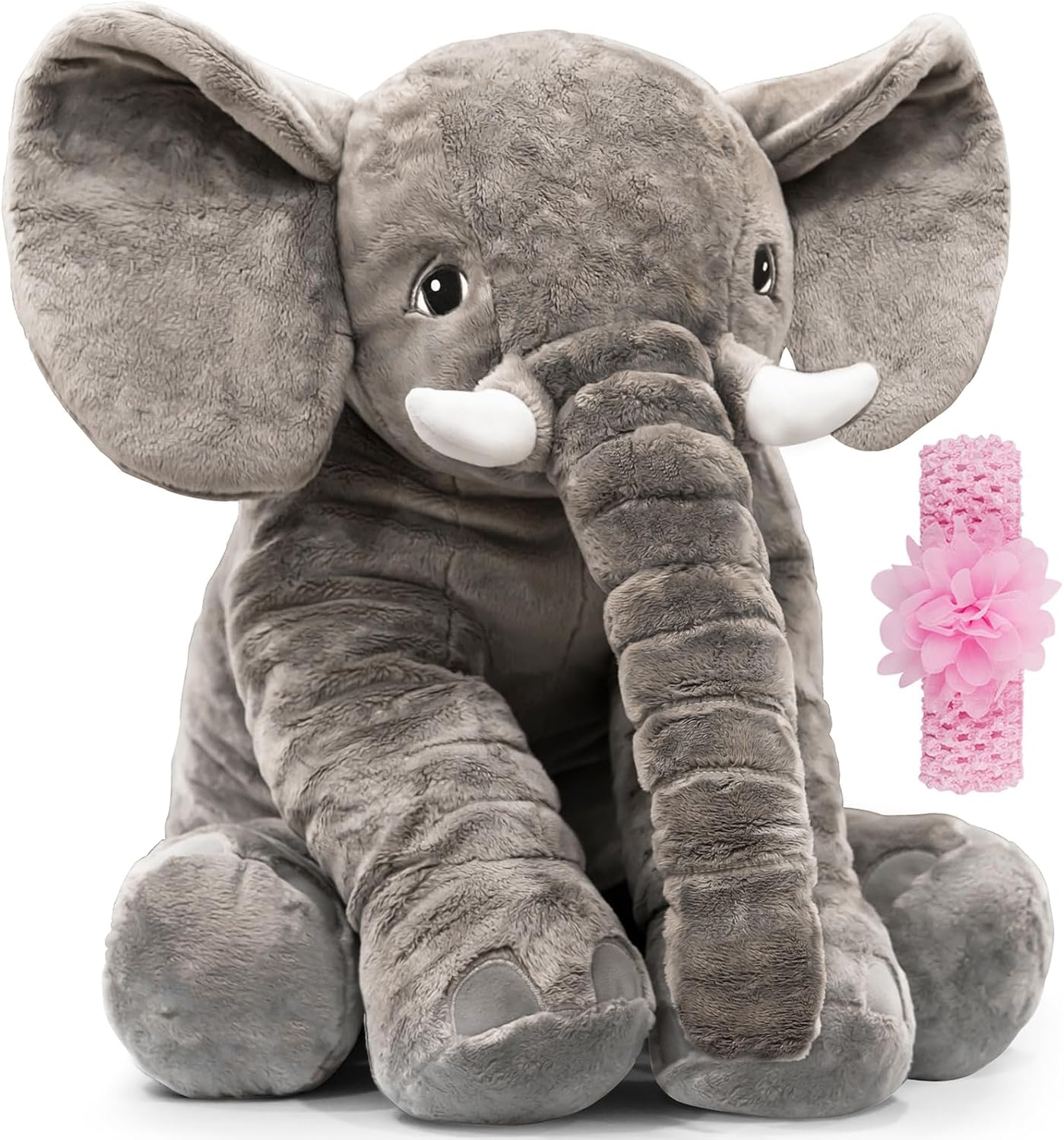 Homily Elefante de peluche grande, elefante grande, animal de peluc...