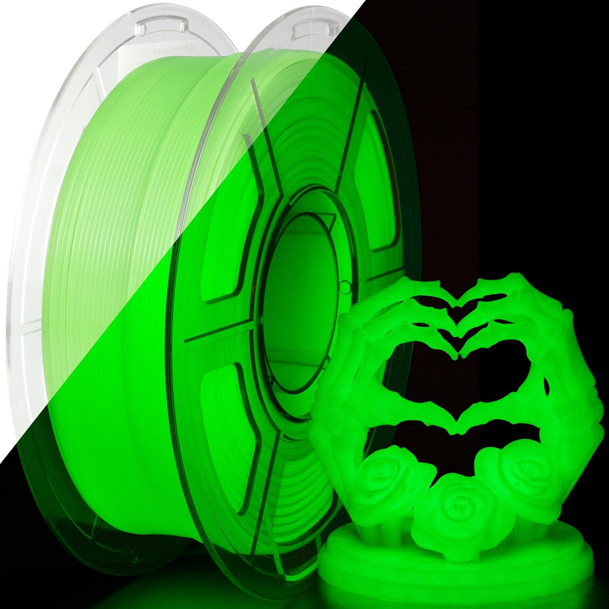 iSANMATE Filamento PETG que brilla en la oscuridad, filamento lumin...