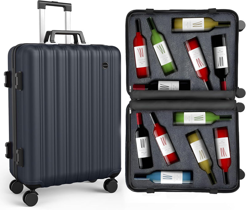 boldworks Maleta de Vino para Aviones 12 Botellas de Equipaje de Vi...