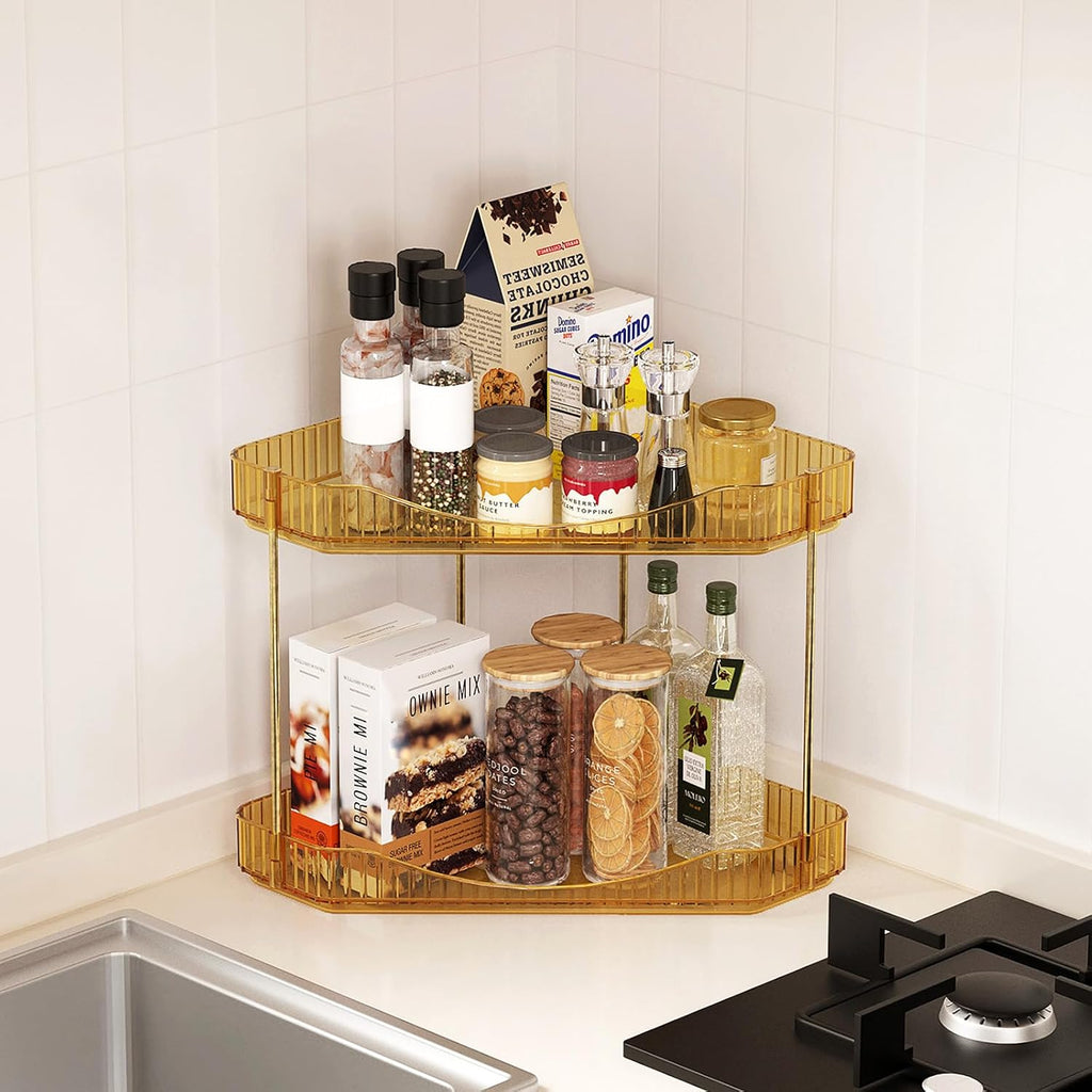 Lifewit Organizador esquinero de 2 niveles para encimera de baño, o...