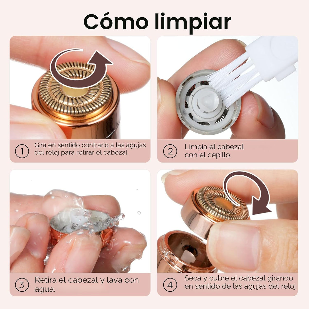 Kradaa Depilación facial para mujeres: maquinilla de afeitar facial...
