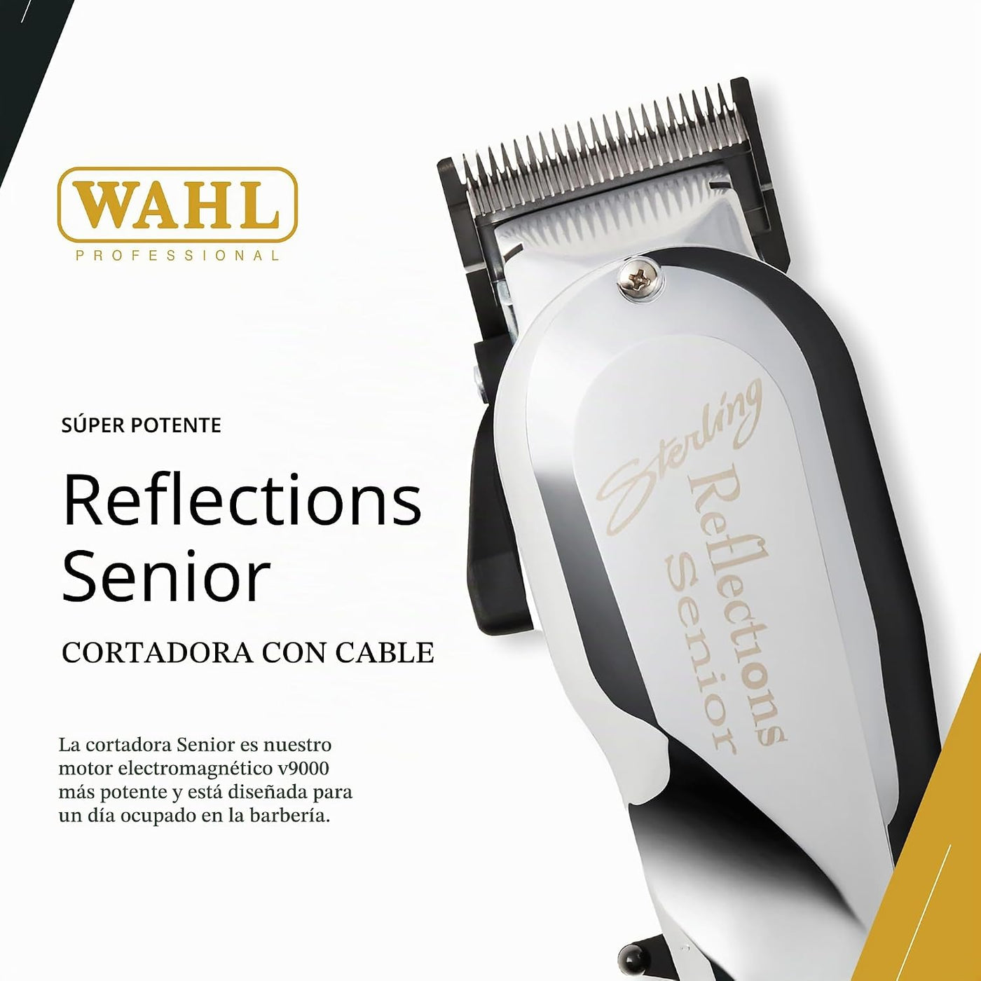 Cortador clásico con carcasa de metal y cromado, Wahl Professional...