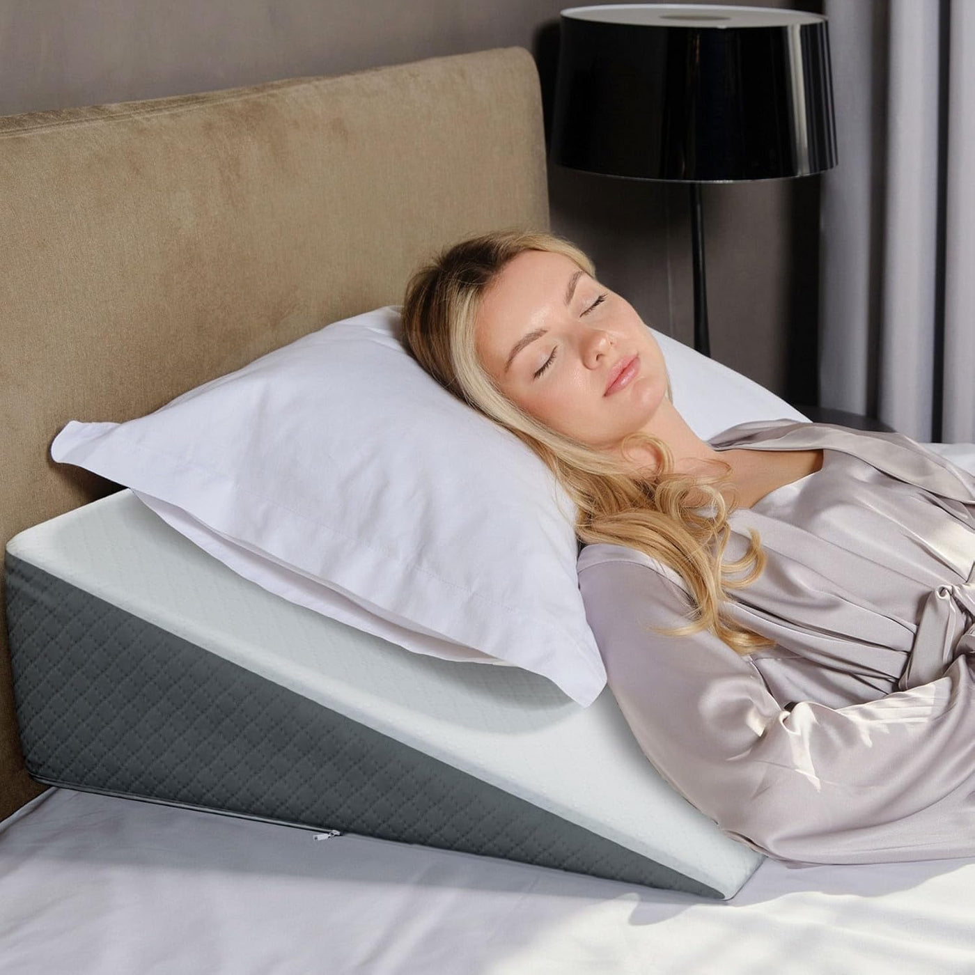 Kolbs - Almohada de cuña para la apnea del sueño, reflujo ácido ele...