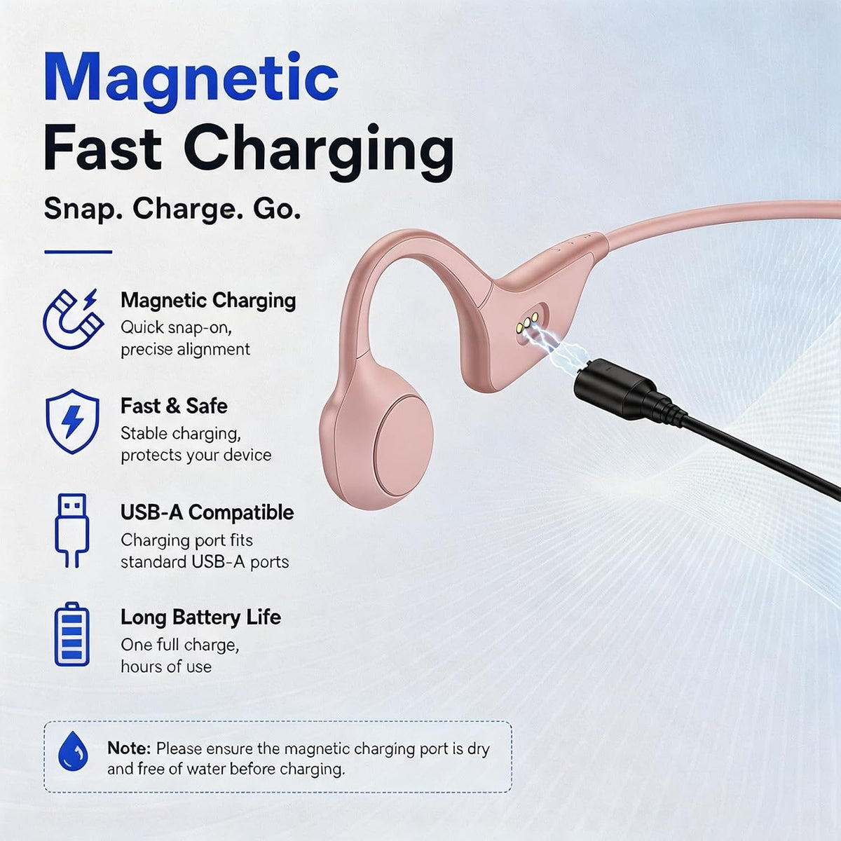 Auriculares abiertos para camionero de conducción ósea con micrófon...