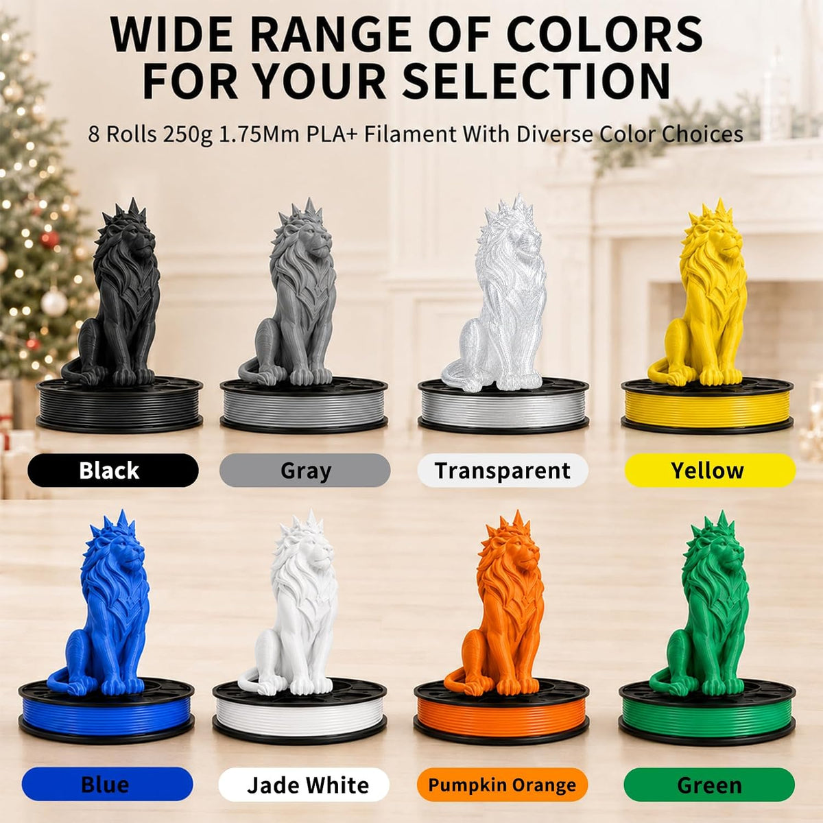 Colourbing Paquete de 8 filamentos para impresora 3D PLA+ de 8 colo...