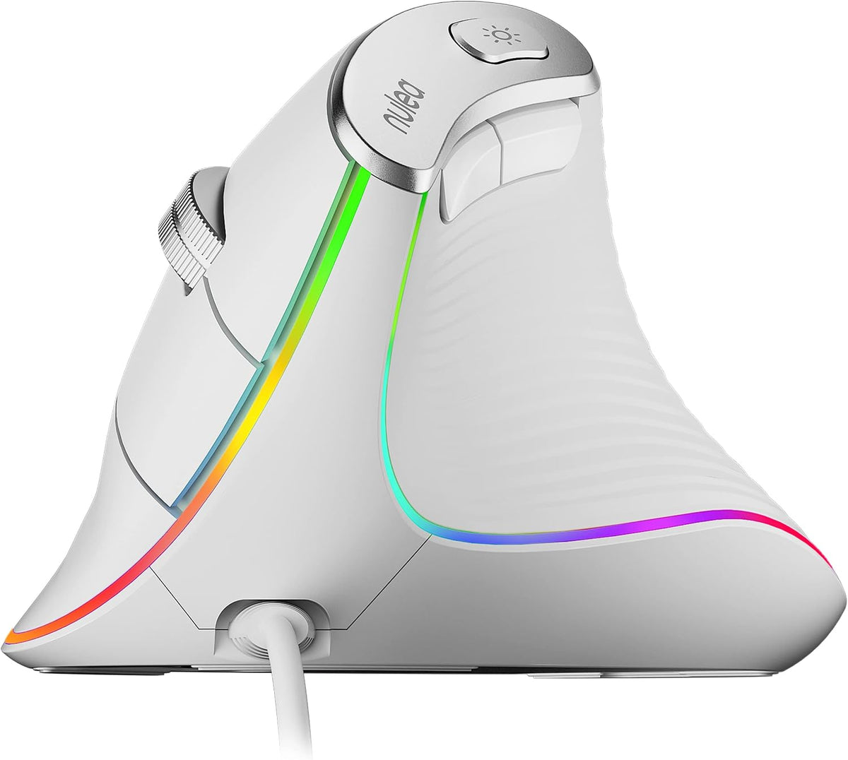 Nulea M504 Ratón Vertical con Cable, Ratón Óptico Ergonómico USB co...