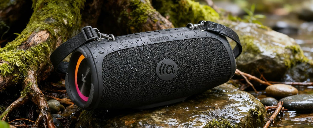 TAZATA Altavoz Bluetooth Inalámbrico, Altavoces Boombox para Exteri...