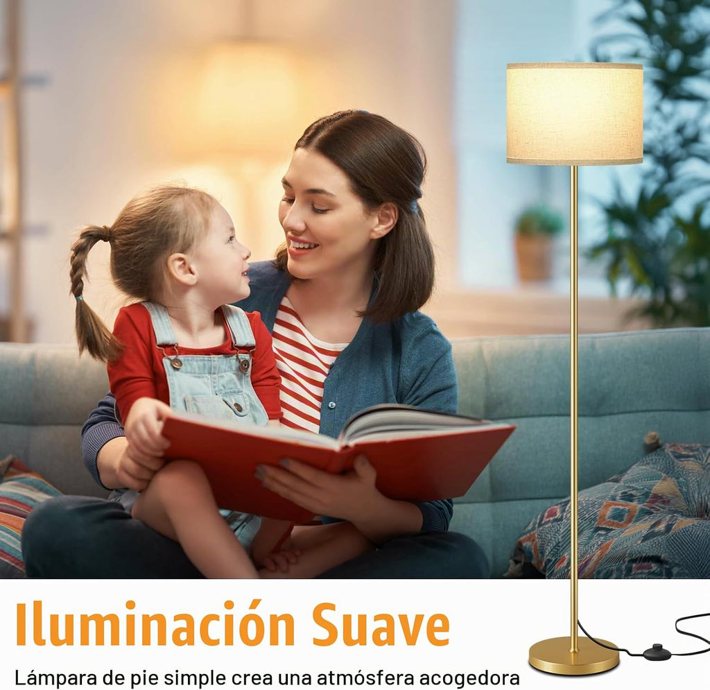 Ambimall - Lámpara de pie moderna con pantalla, lámparas altas para...