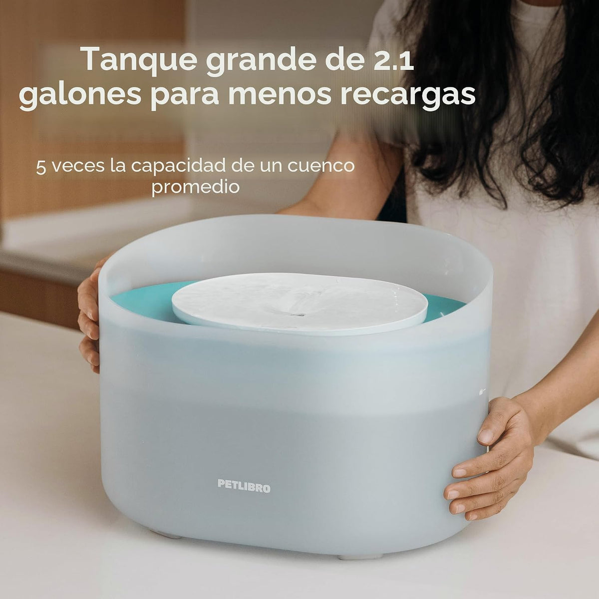 PETLIBRO Fuente de agua para perros, fuente de agua de cápsula de 2...