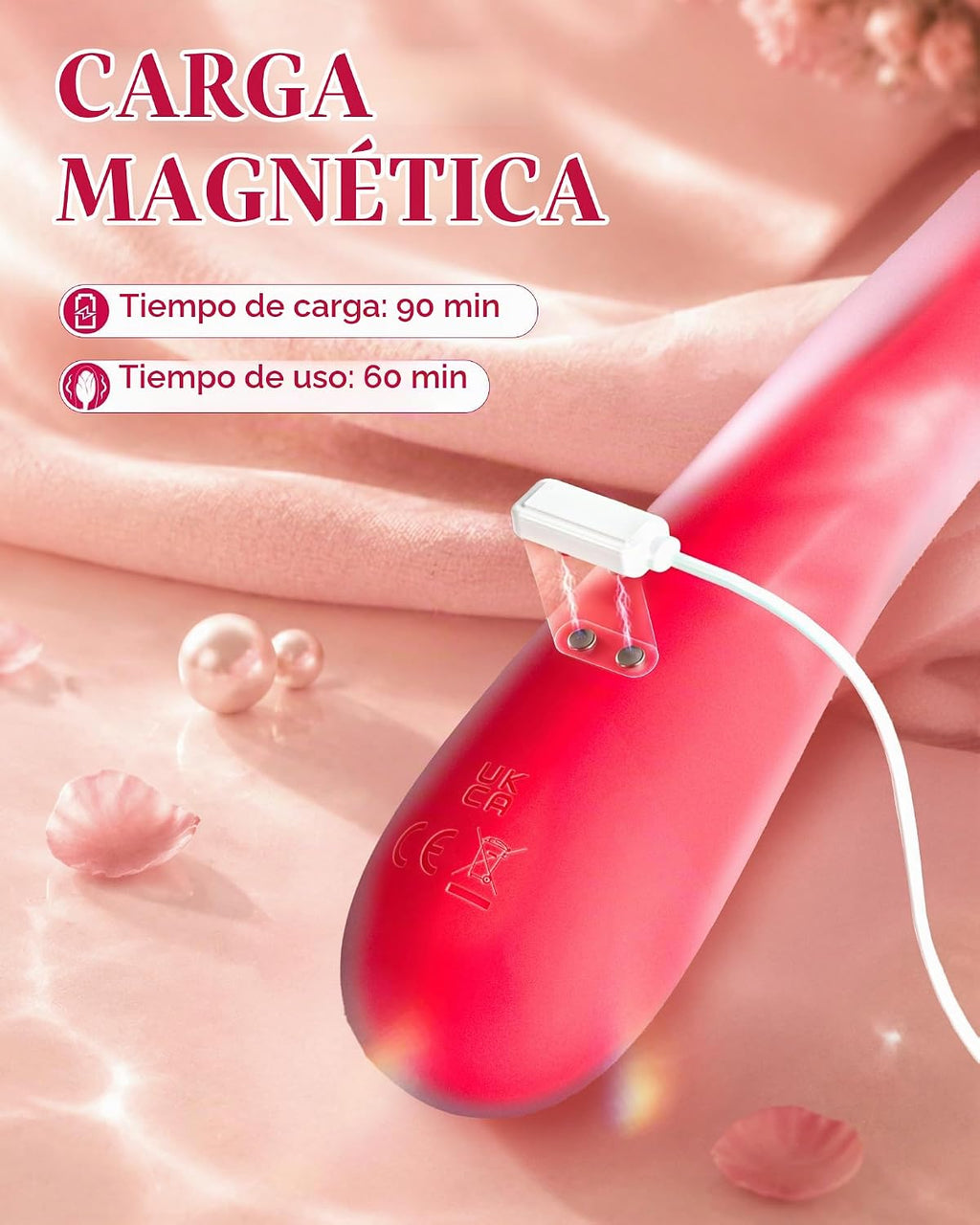 MOOLIGIRL Juguetes sexuales Rose para mujer, vibrador de silicona t...