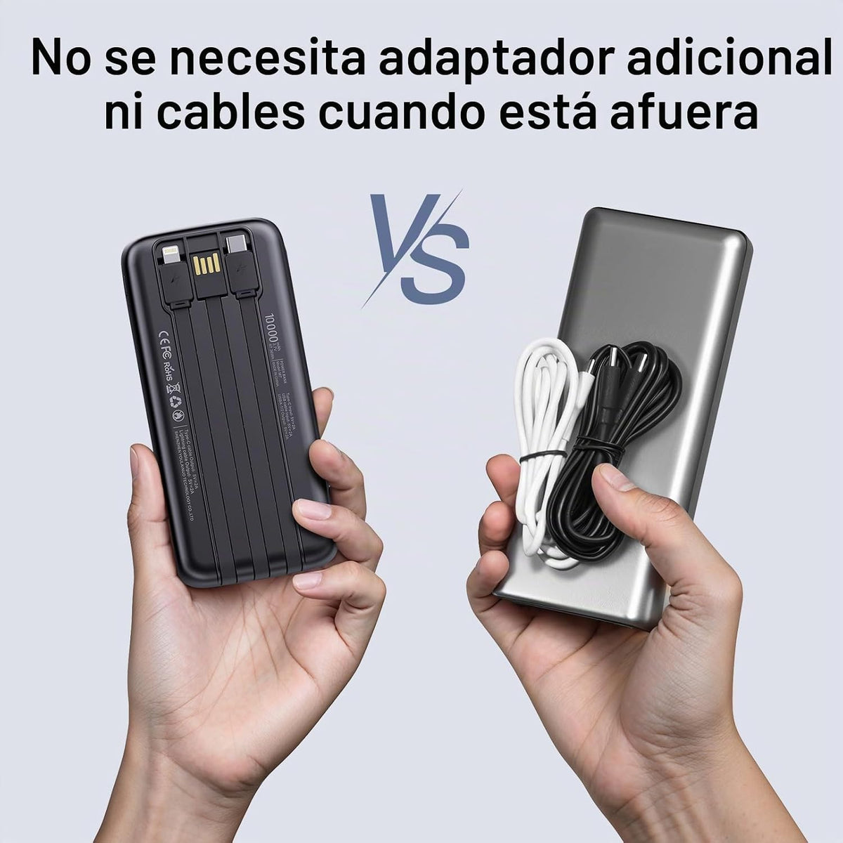 Paquete de 2 baterías de cargador portátil de 10000 mAh 2026 con ca...