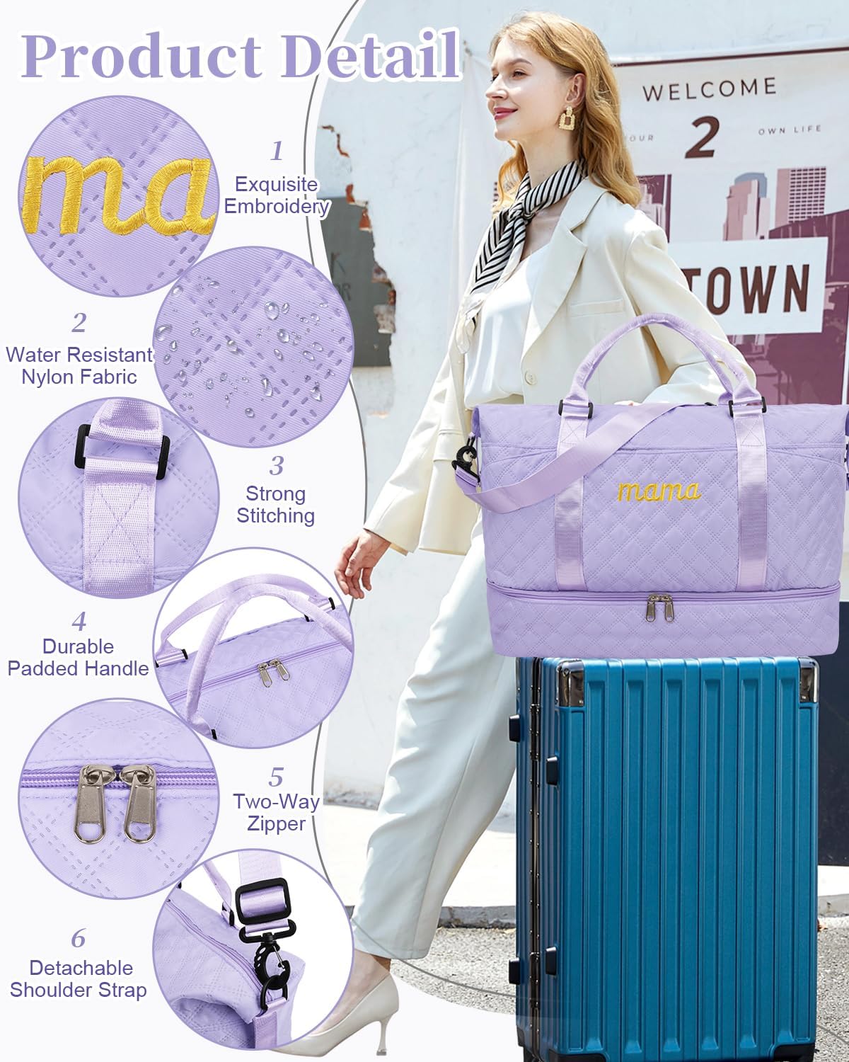 Mama Baby - Bolsa de hospital para embarazo, esencial para mujeres,...
