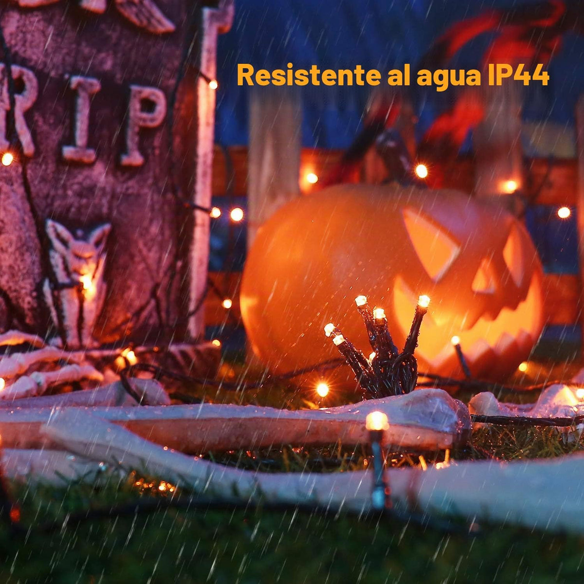 Brizled Luces de Halloween al aire libre Cadena de luces LED de Hal...
