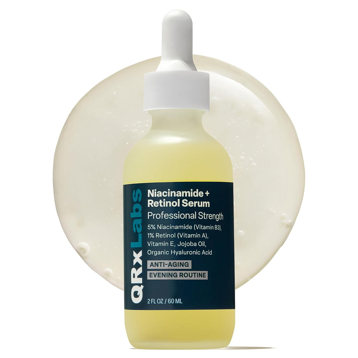 QRxLabs 1% retinol + 5% suero de niacinamida para cara y cuerpo - 2...