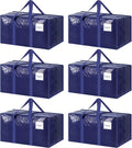 Paquete de 6 bolsas de mudanza grandes extra resistentes con cremal...